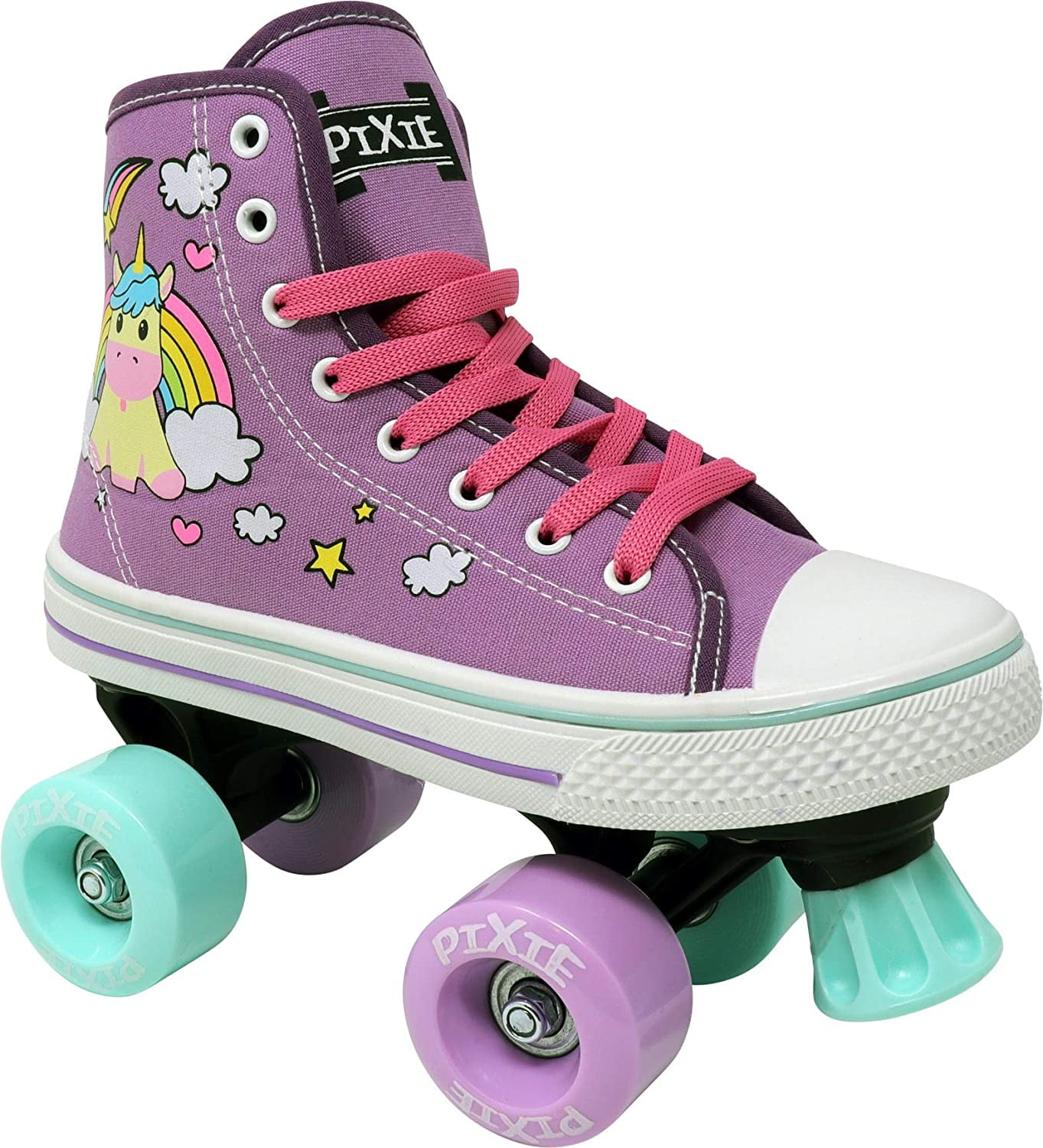 Fun & Cute Quality Build Comfortable Lenexa Roller Skates for Girls uGOgrl Kids Quad Roller Skates for Indoor/Outdoor Skating 