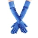 thumbnail image 1 of Xiao Hua Guantes de satén clásicos para adultos, largos, de 55 cm (azul zafiro), 1 of 5