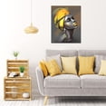 thumbnail image 3 of HFDF African American Women Canvas Wall Art Black Woman Yellow Hair Beauty Abstract Patg Canvas Prts Livg Room Bedroom Bathroom Home Decoration Ready to Hang 8x10inch Unframed, 3 of 5