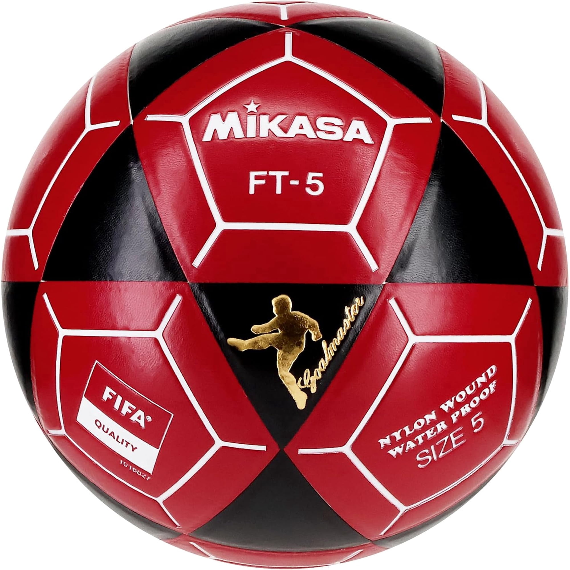 Mikasa FT5 Goal Master Soccer Ball Black/Red Size 5