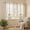 AS, variant on QuanTara Double Layer Floral Draw Back Curtain – Sheer Lace & Blackout Tier – Multicolor Rod Pocket Window Treatment for Home Décor