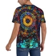 thumbnail image 2 of Lsque Mandala Colorful Pattern Mens Polo Golf Shirts Funny Graphics Shorts Sleeve Button Shirts Baseball T-shirt-XX-Large, 2 of 7