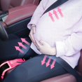 thumbnail image 3 of Cinturón para Prevenir la Compresión del Abdomen, Correa de Embarazo, Esencial para Mujeres Embarazadas, Protege al Bebé Nonato, Ajustador del Cinturón de Seguridad para la Comodidad del Automóvil de Maternidad y la Libertad de Conducir (Rosa) JM, 3 of 5
