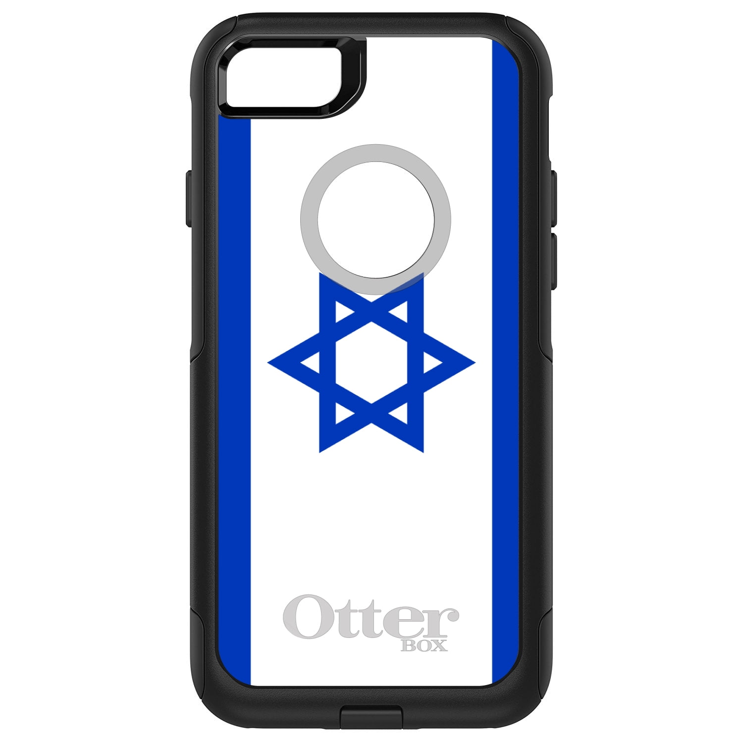 DistinctInk Custom Black OtterBox Commuter Series Case for Apple iPhone 7 ...
