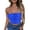 Blue, variant on Womens Abstract Art Bandeau Top Strapless Modern Print Yoga Sports Bra