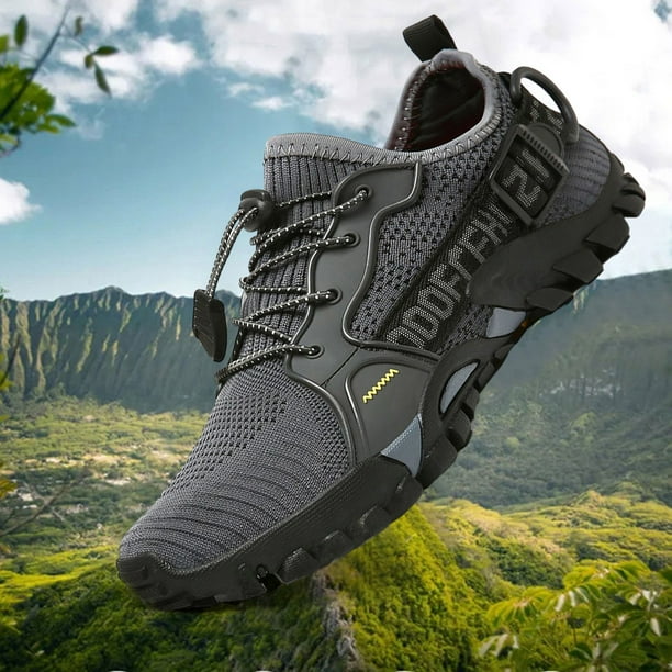 Zapatos de Senderismo Calzado Deportivo Antideslizante Transpirable Unisex para Hombre Mujer (45 Gris) Wdftyju Tenis De Mujer Tenis De Hombre