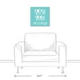 thumbnail image 3 of Creative Products Splish Splash Blue 16x16 Canvas Wall Art, 3 of 5