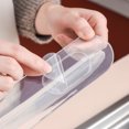 thumbnail image 4 of Plastic Water Splash Guard Sink Splatter Guard Kitchen Sink Splash Guard Kitchen Supplies Kitchen Sink Splash Guard Reusable Strong Adhesion Plastic Sink Splatter Guard For Dishes, 4 of 5