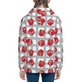 thumbnail image 6 of Kdxio Sweet Red Fruit Pattern Kids Boys Girls Zip Up Hoodie 3D Printed Hooded Sweatshirt Hoody Coat with Pocket 7-12 Y-Medium, 6 of 6
