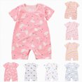 thumbnail image 4 of Gerichy Toddler Romper Baby Boy One-Piece Infant Girl Cotton for 0-24 Months Newborn Short Sleeve Summer Clothes, 4 of 4