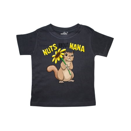 

Inktastic Nuts about Nana Cute Chipmunk with Sunflower Gift Toddler Boy or Toddler Girl T-Shirt
