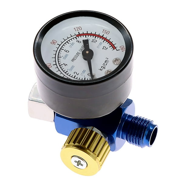 Air Pressure Regulator Paint Airbrush Spray Machine Adjustment Gauge