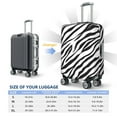 thumbnail image 6 of PAYOHTO Highly Elastic Spandex Suitcase Cover Luggage Cover Small Fits 18 to 21 Inch Black and White Zebra Print, 6 of 8