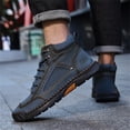 thumbnail image 5 of Men’s Waterproof Leather Boots,Wide Toe Box Ankle Boots with Cushioned Insole,Comfortable Non-Slip Outdoor Walking Shoes, 5 of 6