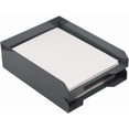 thumbnail image 3 of shiyou-JAM PAPER Stackable Paper Trays - Grey - Desktop Document, Letter, & File Organizer Tray - Sold Individually, 3 of 4