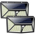 thumbnail image 1 of Reflector de luces, luces solares para exteriores con reflector de luces para terraza, cerca, patio, reflectores de seguridad inalámbricos duraderos y fáciles de instalar, carga rápida (paquete de 2), 1 of 6