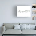 thumbnail image 2 of Canvas Wall Art - Annie Warren 'Travel Sketch II' Wall Art for Living Room, Bedroom, or Office Décor by Trademark Fine Art - 32 x 24 Inches, 2 of 4