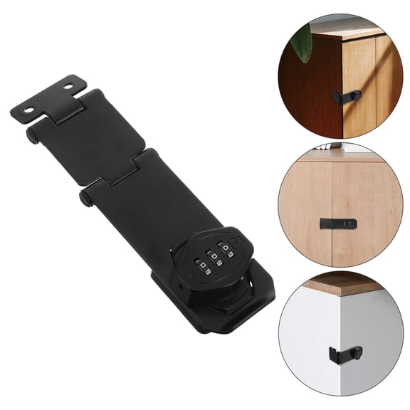 FRCOLOR 1 Set Of Keyless Combination Lock For Drawers Cabinets With Double Hinge Password Cabinet Door Lock Household Password Cabinet Lock Drawer Lock