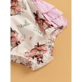 thumbnail image 6 of Aunavey Infant Baby Gril Easter Romper Bunny Halter Ruffle One Piece Outfit Clothes Playsuit with Headband, 6 of 8