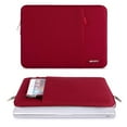 thumbnail image 2 of MOSISO Laptop Sleeve Bag 13-13.3 Inch for MacBook Pro, MacBook Air Water Repellent Polyester Notebook Protective Case Cover with Pocket,Red, 2 of 7