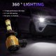 thumbnail image 2 of 2 uds 9006 40W 12000LM COB LED bombilla de faro delantero de coche impermeable 6000K foco Ehuebsd Accesorios para autos y motos, 2 of 9