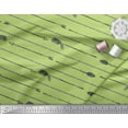 thumbnail image 3 of Soimoi Green Modal Satin Fabric Dash & Arrow Print Fabric by the Yard 42 Inch Wide, 3 of 3