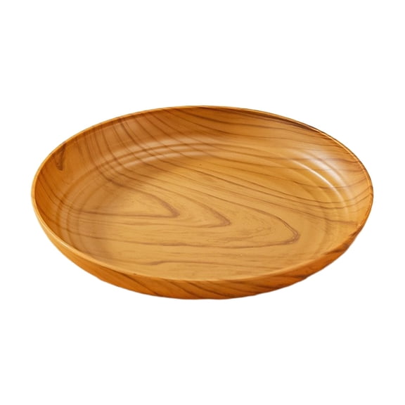 Clearance Baking trays & trays under $5,Plastic Japanese Wood Grain Tea Saucer Home Tray For Cup And Plate Thickened Tea Mat