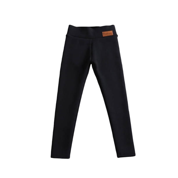Mallas de mujer estirables de cintura alta pantalones térmicos a prueba de frío ligero a prueba de decoloración accesorio de mujer hogar Prendas para la parte inferior del cuerpo Negro XL Minnieouse AP013778-04