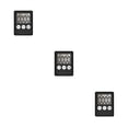 thumbnail image 1 of stanreset Kitchen Timer Digital Electronic Count Up Study Timing Alarm Sports Gym Fitness Portable Home Picnic Accessory Black 3Set, 1 of 6