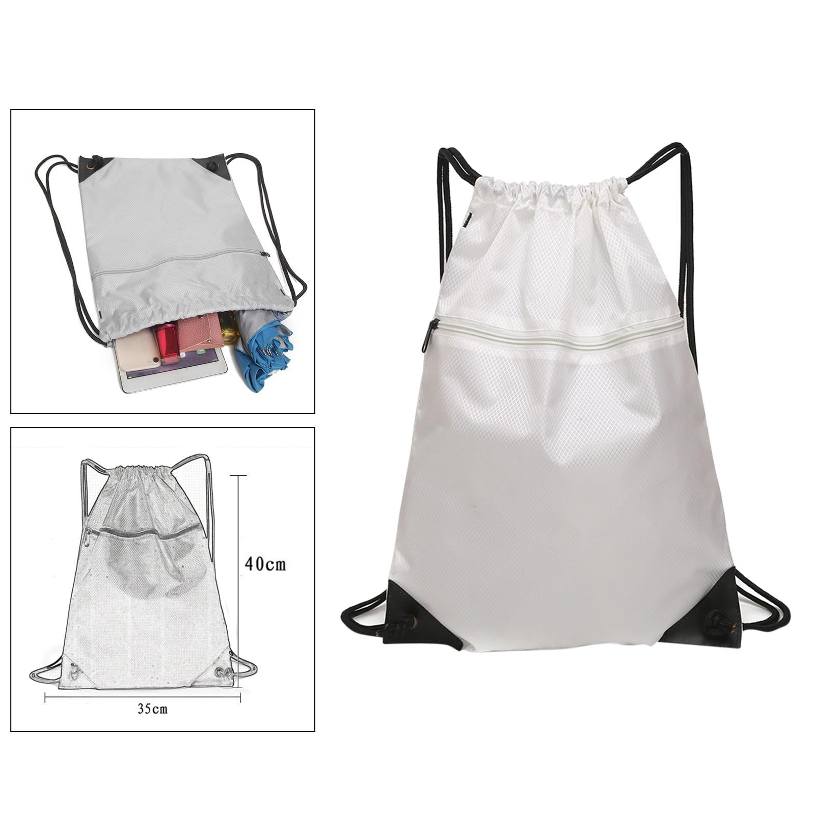 WaterProof Outdoors School Drawstring Book Bag Sport Gym Swim PE Backpack 