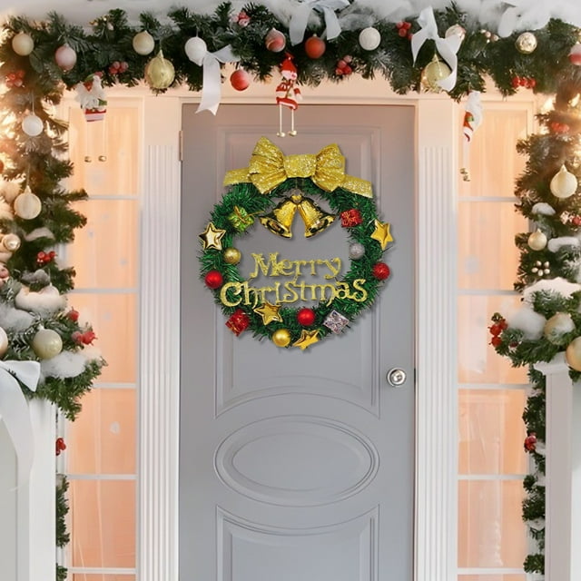 ABPWLY Christmas Wreath Christmas Decoration Window Display Prop Mall Scene Setting Gift Clearance Christmas Decor Canada Days Home Christmas Decorations