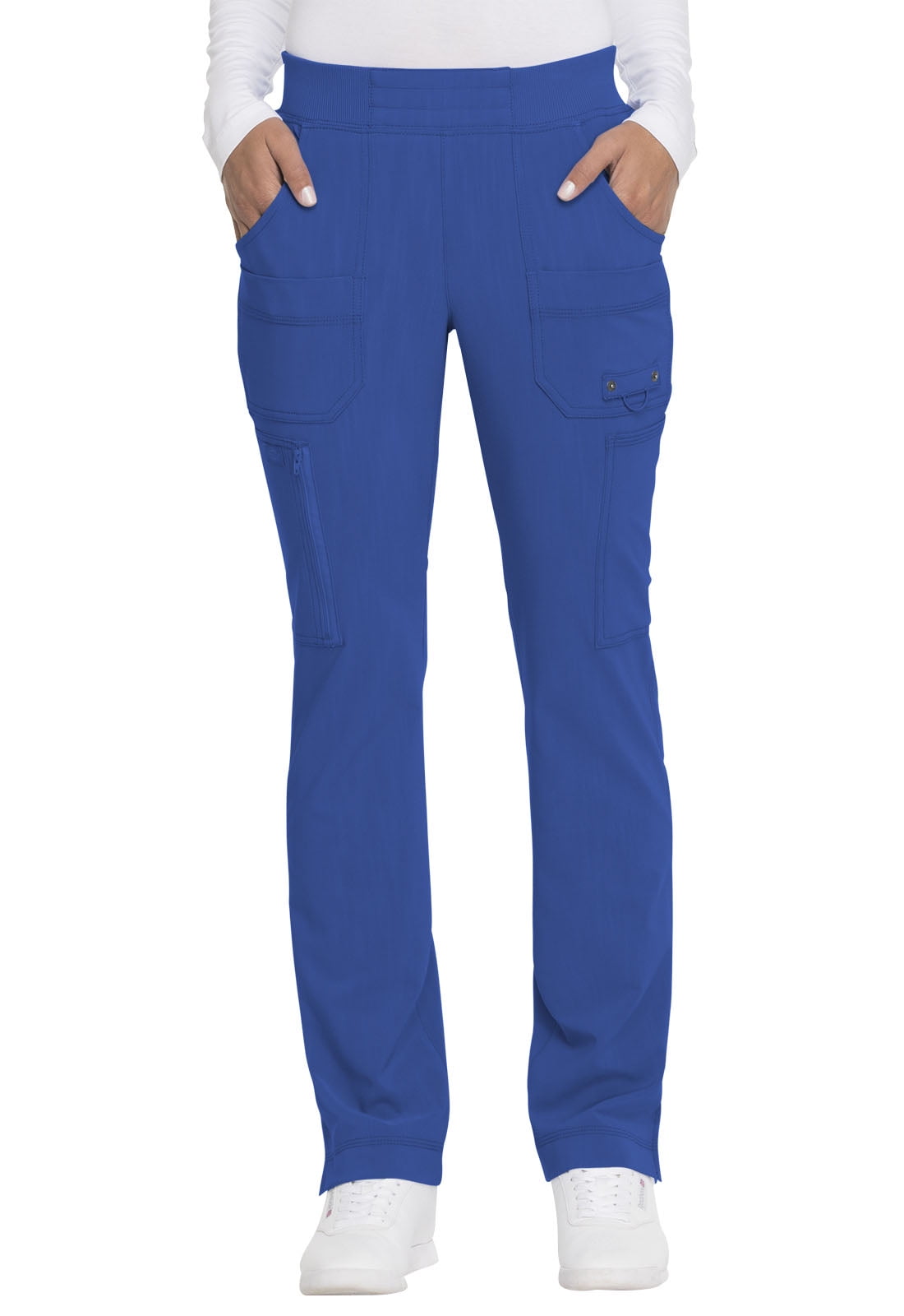 Dickies Advance Medical Scrubs Pant for Women Mid Rise Tapered Leg Pull ...