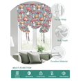 thumbnail image 2 of Thanksgiving Mushrooms Tie Up Curtains for Windows 63 Inch Length Balloon Curtains Kitchen Adjustable Balloon Window Shade Country Pastoral Botanical Tie Up Valance Bathroom Curtain Window 42"x63", 2 of 6