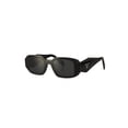 thumbnail image 1 of Lentes de sol Prada SPR 17W 1AB-5S0 Symbole Rectangle Negro Plata, 1 of 6