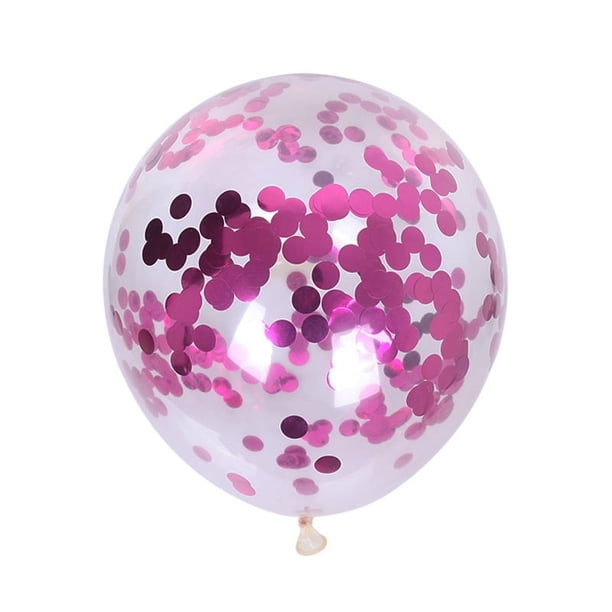 Globos de fiesta transparentes de 12 pulgadas con confeti de colores para fiestas de graduación, bodas, baby shower, cumpleaños, carnaval, suministros de decoración