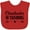 Red, variant on Inktastic Cheerleader in Training Boys or Girls Baby Bib