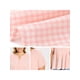 thumbnail image 5 of GRACE & GRANDEUR Blusas de Talla Grande para Mujeres para el Día de la Madre y Pascua, Top Peplum de Cuadros de Algodón 100%, Escote Notch, Manga Corta, Verano, Flowy, Babydoll, 4X Rosa Claro, 5 of 6