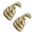 thumbnail image 3 of Handcrafted Snake Censer Incense Burner For Relaxation And Study Room Golden 2Set Versatile Design, 3 of 3