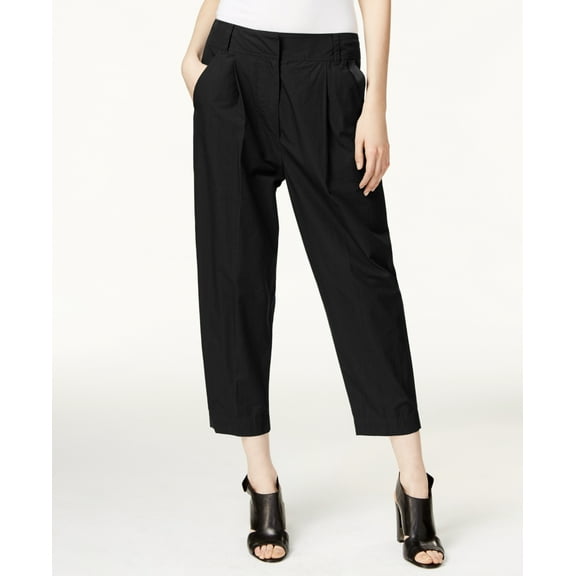 DKNY Pure Relaxed Pleat Front Pants Womens pants MSRP $258 Black 14