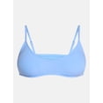 thumbnail image 5 of Time and Tru Women's and Women's Plus Ribbed Plunge Bralette Bikini Top, Sizes XS-2X, 5 of 5