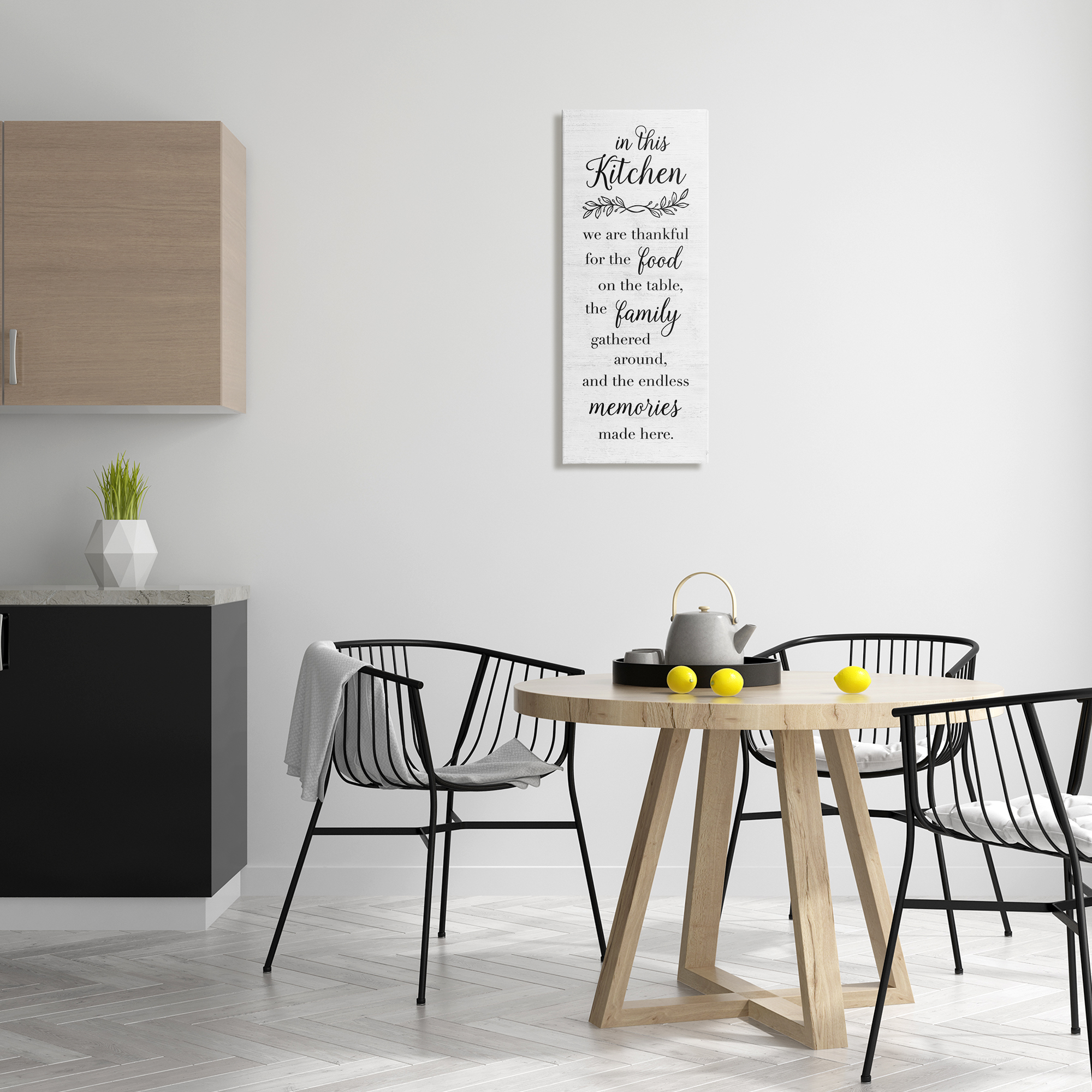 Stupell Industries Kitchen Family Gratitude Text & Numbers Painting Wrapped Canvas Art Print Wall Art, 13 x 30