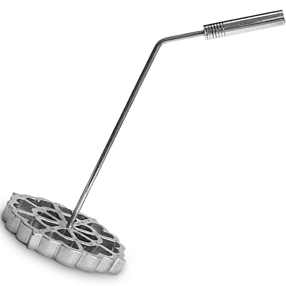 Bunuelos Mold with Handle, 4.7-Inch Cast Aluminum Rosette Iron Set, Molde Para Buñuelos