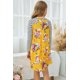 thumbnail image 1 of ABPHQTO Vestido corto de manga rayada floral amarillo Spring Fling para mujer para niños, 1 of 5
