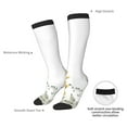 thumbnail image 6 of Haiem Watercolor Floral Socks, Funny Novelty Crazy Design Cotton Socks Sports Socks Knee High Socks For Men, Women,1Pairs - Gift For Working Friends, 6 of 8