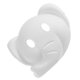 thumbnail image 2 of EeaseMX Máscara de elefante Máscara de pintura Disfraz de cara completa Pulpa Máscara blanca en blanco para pintura DIY, 2 of 7