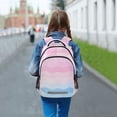 thumbnail image 6 of FORMRS Kids School Backpack Elementary Student Unisex Travel Bookbag with Reflective Stripes, Light Pink Stripes, 6 of 7