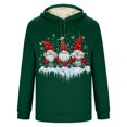 thumbnail image 4 of Sudadera con capucha para hombre, informal, a la moda, con estampado navideño, de manga larga y bolsillo, de poliéster, 4 of 5