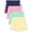 Navy Blue, Bright Pink, Mint Green, Pale Yellow, variant on Resinta Girls 4-Pack Athletic Shorts Quick Dry Dolphin Hem Active Shorts for Kids, Sizes 4T-12 Years