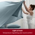 thumbnail image 6 of Mellanni Iconic Sheet Set Brushed Microfiber, Extra Deep Pocket, 4 Piece Queen, Spa Blue, 6 of 8
