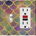 thumbnail image 1 of Metal Light Switch Plate Outlet Cover Mermaid Pastel MER005, 1 of 13